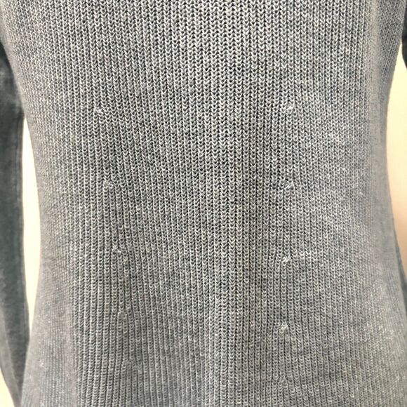 Cabi #5133 Blue Sky Swing Sweater Ribbed Knit Turquoise Feminine Size Small - Picture 3 of 6